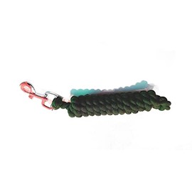 Horse/Pony Cotton Lead Rope with Brass Clip 1.8m (Bottle Green)