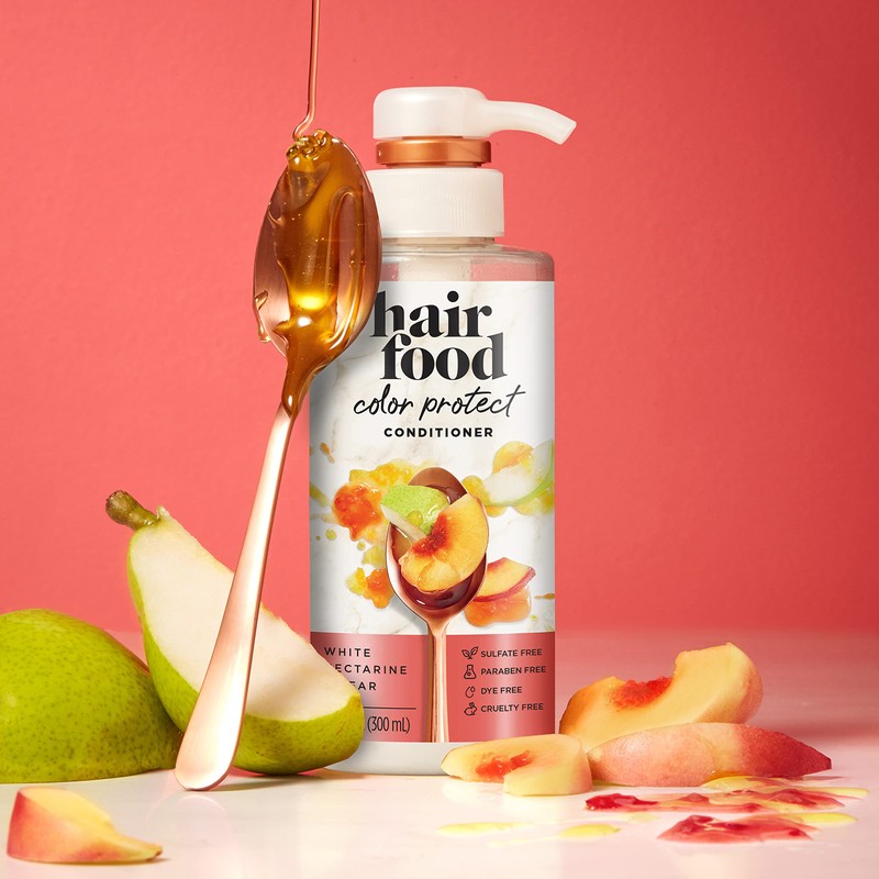 Hair Food White Nectarine & Pear Color Protect Conditioner, 10.1