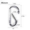 STURME 20 Pieces 2.7 Inch Carabiner Clip Durable Carabiner Hook