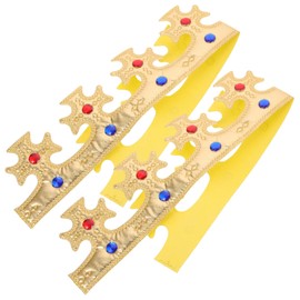 Kisangel 2Pcs Birthday Crowns Decorative Party Hats for Boys Adorable Headdresses for Birthday Celebrations Photo Props for Unforgettable Memories