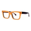 Zeelool Blue Light Glasses for Women Orange Rectangle Eyeglasses Bluelight