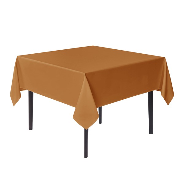 sancua Small Square Tablecloths 36x36 Inch Bronze - Fall Table