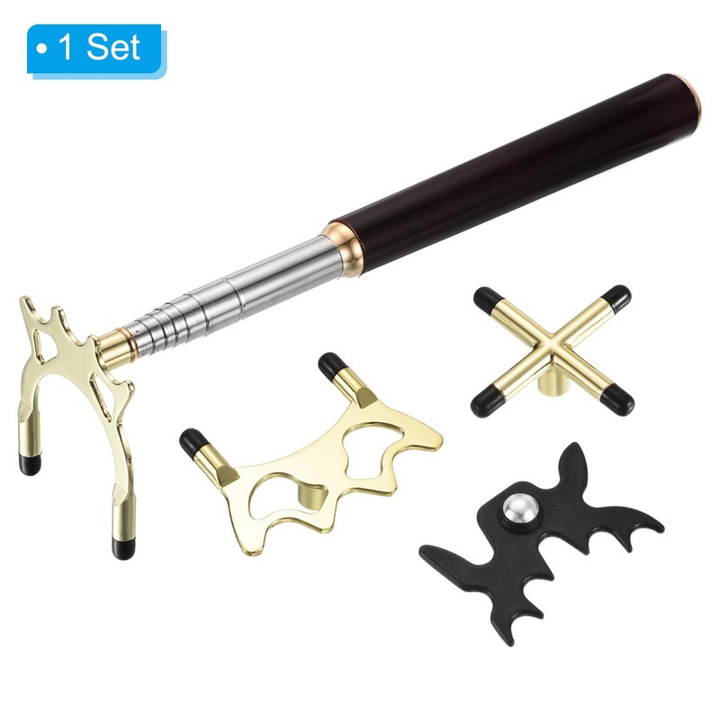 PATIKIL Retractable Billiards Cue Stick Bridge, Wooden Pool Cue Accessory