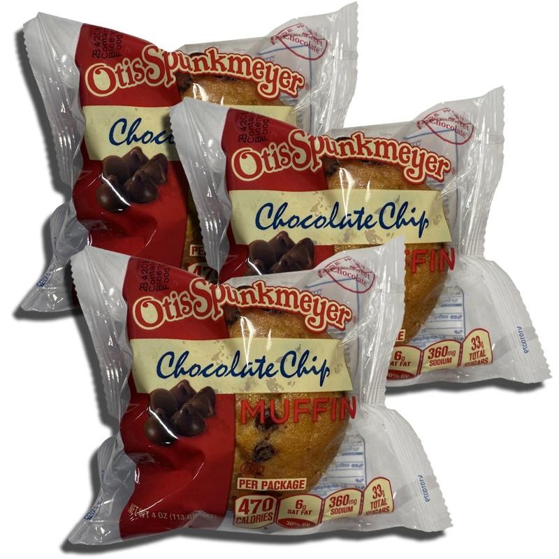 Individually Wrapped Chocolate Chip Muffins by Otis Spunkmeyer | 4