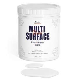 CIONIA All-Purpose Paint, 16 Oz - Furniture and Cabinet Paint for Interior/Exterior - No Sanding, Quick Drying - Water Based Multi Surface Paint for Wood, Walls, Metal, and More - White