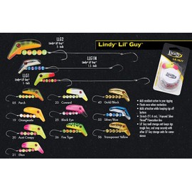 Lindy Lil' Guy Walleye Fishing Rigging - Adds Crankbait-Style Action and Floatation to Lindy Rigs, Aunt Creepy, 1 Inch, LLG120