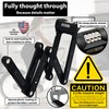 KOHLBURG Folding Bike Lock [43”] Bolt Cutter Proof with 4-Digit