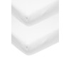 Meyco Baby Uni Molton Stretch Fitted Sheets Pack of 2