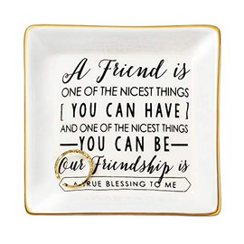 Joycuff Inspirational Gifts for Her Ring Trinket Dish Encouragement Graduational Birthday Gifts for Women Sister Friend Daughter