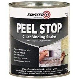 Rust-Oleum Corp Zinsser Peel Stop Clear Binding Sealer Water Based Exterior, Interior Clear 1 Qt