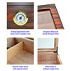 DUCIHBA Cigar Humidors Storage 25-50 Cuba Cigars Case, Tempered Glass