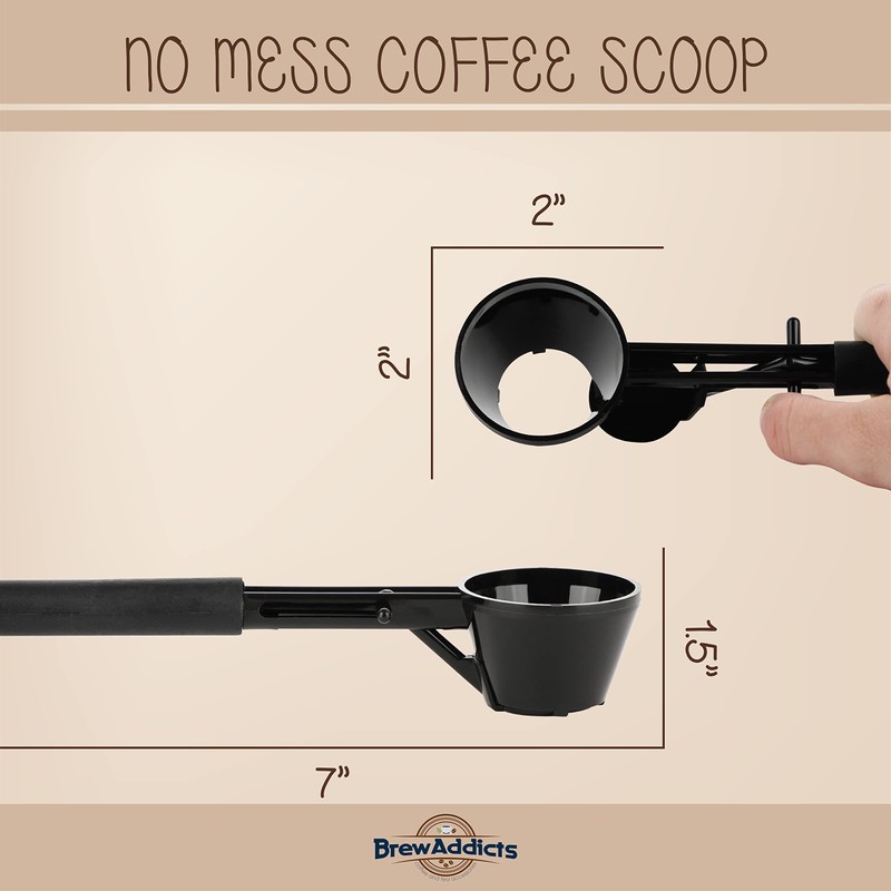 Brew Addicts Coffee Scoop Funnel for Reusable K Cups, Coffee