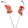 Qlvily 17-Inch Heavy Duty Gate Anchor Cane Bolt, Spring Loaded