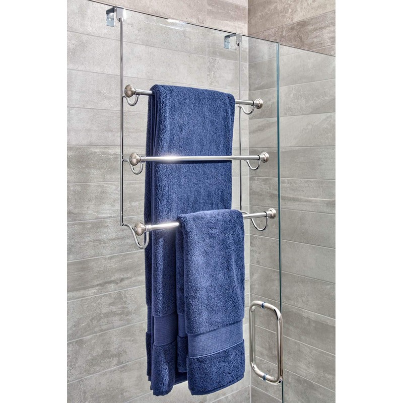 iDesign Over the Door Towel Rack, The York Collection, 1.5”