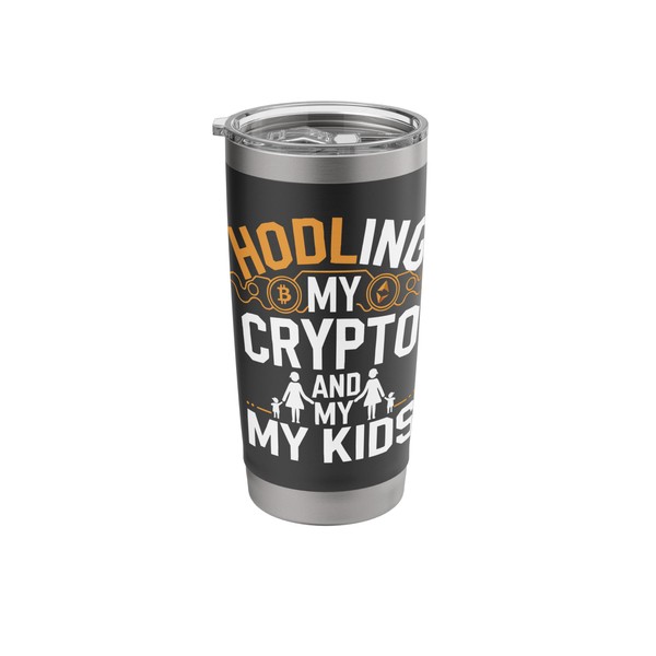 Crypto Mom Cryptocurrency Trader Blockchain Day Trading Stainless Steel Insulated