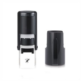 Scissors & Comb Stamp – Loyalty Card Stamper - Self Inking Black Ink – Approx. 11mm
