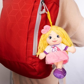 Plushible Plush Keychain - Cute Mini Stuffed Plushie Backpack Keychains - Plastic Chain Clip Accessories for Backpacks for Girls & Boys - Eimmie