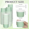JarThenaAMCS 120Pcs Sage Green Disposable Paper Ice Cream Cups with