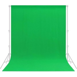 Green Backdrop 8x10ft – Professional Green Screen for Photography, Video Production, Live Streaming, & Photoshoots, Wrinkle-Free, Opaque, Machine Washable, Reusable, Easy Setup