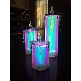 Icy Craft Glitter Multi Color Candle Set