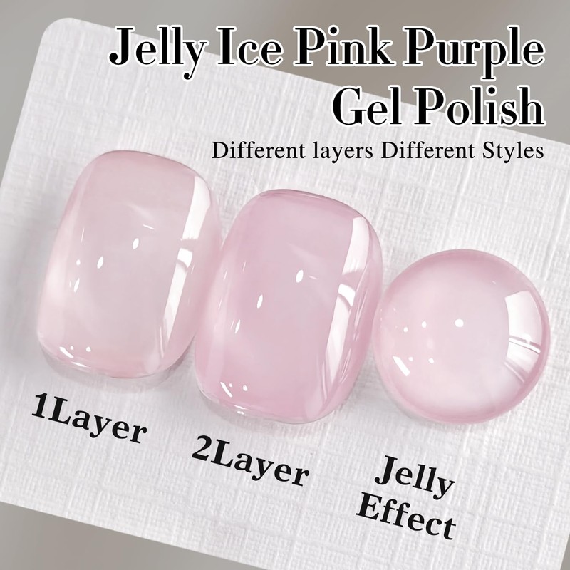 Double Rhythm Gel Polish Translucent Sheer Neutral Natural Light Milky