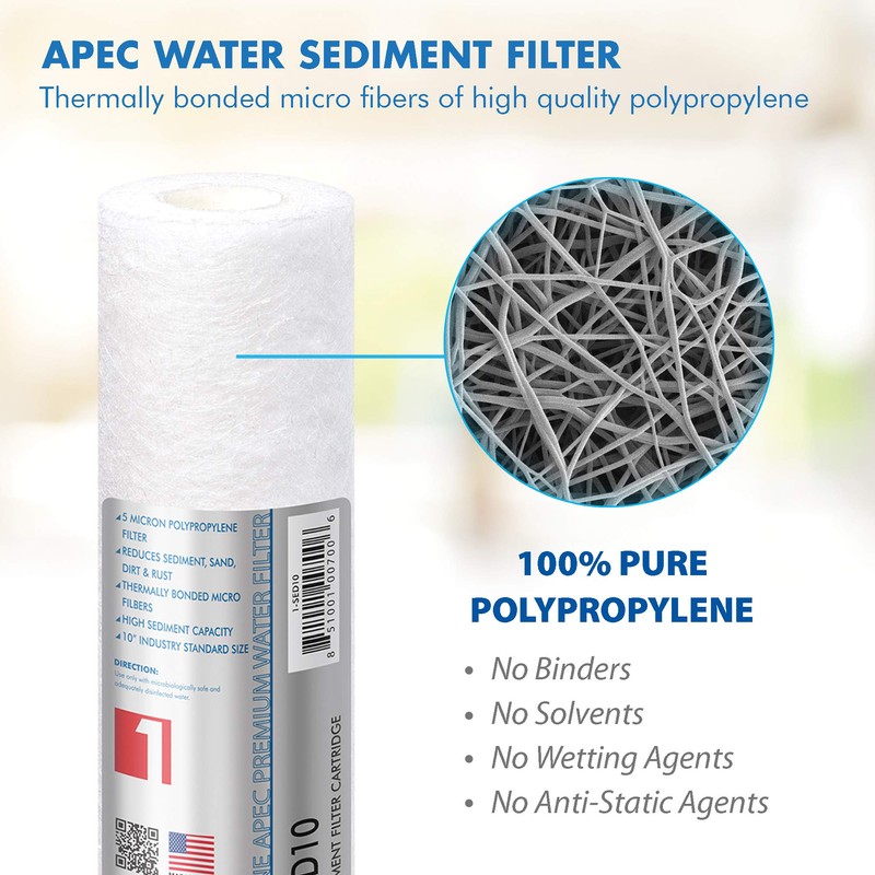 APEC Water Systems 1-SED10 US MADE 5 Micron 10” x