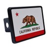California State Flag Trailer Hitch Cover Plug CA