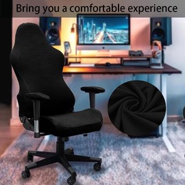 ANBWEHR Gaming Chair Cover, Gaming Chair 8 Pieces Office Chair with Armrests/Chair Back Cover/Seat Cover Office Chair for Computer Chairs/DX Racing/PC Seat Cover Chair - No Chair