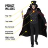 Morph Adult Vampire Costume for Men, Dracula Costume, Jack The