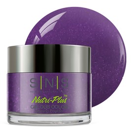 SNS Healthy Natural Nails SNS Nail Dip Powder, Gelous Color Dipping Powder - Amethyst Lounge (Purple, Violet, Cream) - Long-Lasting Dip Nail Color Lasts 14 Days ?C Low-Odor & No UV Lamp Required - 1 oz