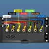 MICTUNING 8FT Trailer Cord with 7-Way Plug Inline Junction Box,