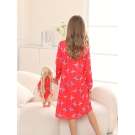 Bow Dream Girl Dress Cute and Matching American Girl Doll Clothes Accessories for Girls Dresses Set Dancing Girl Size 110