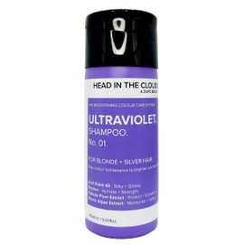Dupe Head in the Clouds Ultraviolet Purple Shampoo No. 01, Blonde, Silver and White Hair Enhancer, Purple Tones Neutralise Yellow and Brassy Colours, Brightening Colour Care System 150ml