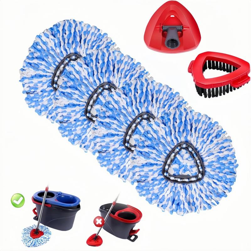 Spin Mop Head Replacement & Shower Floor Scrubber，Compatible with Ocedar