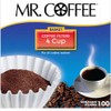 Mr. Coffee Basket Coffee Filters, 4 Cup, White Paper, 100-Count Boxes (Pack of 12)