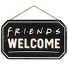 Friends Welcome Hanging Wood Wall Decor - Featuring the Logo