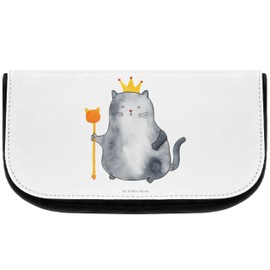 Mr. & Mrs. Panda Cosmetic Bag Cats Koenig, White, Hand Drawn