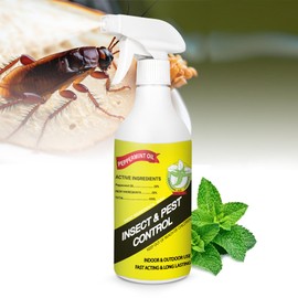 16 oz Peppermint Oil Insect & Pest Spray, Natural Plant-Based Peppermint Oil Spray for Bugs, Spiders, Ants, and More, Indoor Pest and Insect Control Spray for Home Kitchen | Eglagen