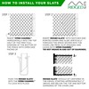 Proudly Made in The USA! - Ridged Slat Single Wall