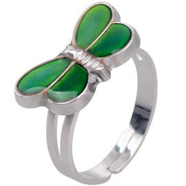 Jude Jewelers Adjustable Color Changing Mood Ring Inspirational Mystique Marble (Butterfly, Adjustable)