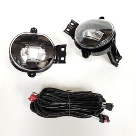 LEDIN Fog Lights Kit Compatible For 2003 2004 2005 2006 2007 2008 2009 Ram 2500, OE Style Clear Lens Built-In LED Fog Lamps Assembly