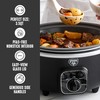 GreenLife 3.5QT Slow Cooker, PFAS-Free Non-Toxic Ceramic Nonstick Removable Interior
