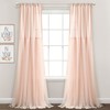 Lush Decor Tulle Skirt Solid Window Curtain Panel Pair, 84"
