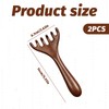 Scalp Massage Comb,2 Pcs Massage Comb,Wooden Head Massager,Scalp Gua Sha