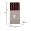 Northern Lights Candles Premium Tapers 7" 12PK - Bordeaux -