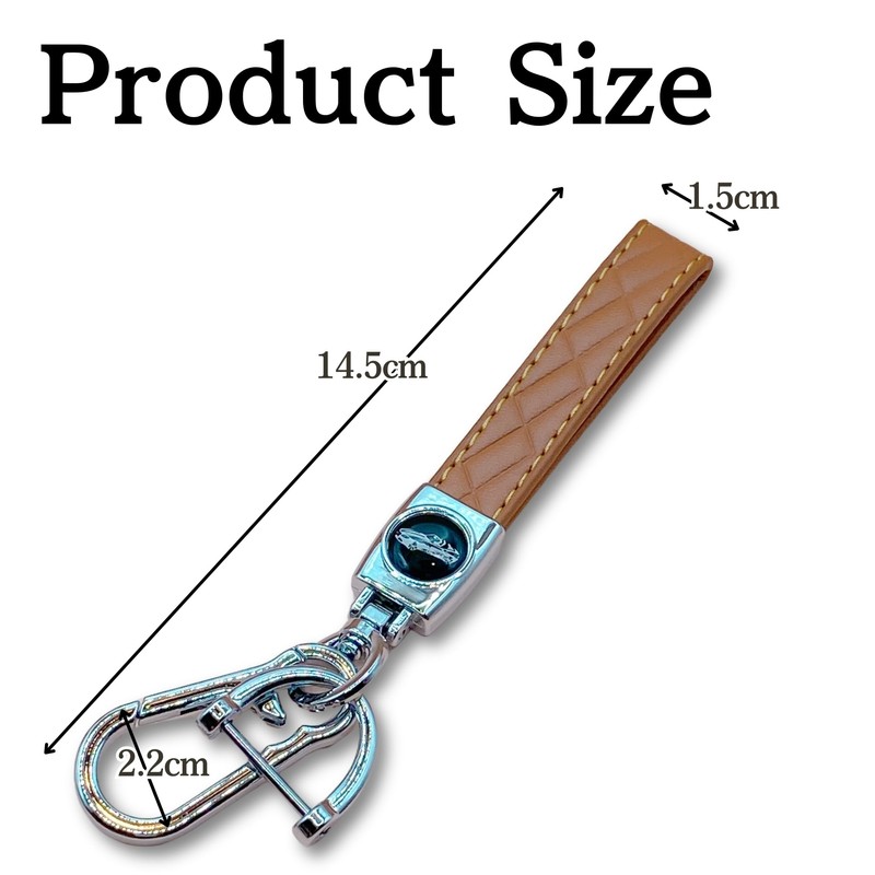 HYmish Key Chain for Cars, Stylish, Cute, Leather, Car, Smart