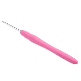 Extra Long Crochet Hooks, Aluminum Crochet Hook with Ergonomic Grip Soft Handles, Crochet Needles for Yarn Craft and Arthritic Hands (3mm)