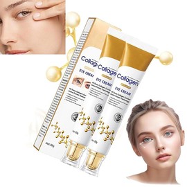 Sale!! Lumineyez Collagen Anti-Wrinkle Eye Cream, Lumineyez De-Puffiness Moisturizes Essence, Fine Lines Dark Circles Eye Cream Remover, Multi Correction Anti Aging Firming Eye Cream (3pcs) - Color: 2pcs