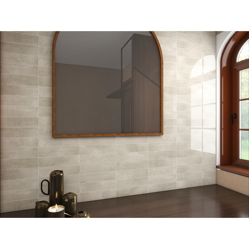 COLAMO Luxury 22PCS Glossy Beige Peel and Stick Backsplash, Stick