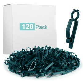 Wenqik Large C7 C9 Christmas Light Clip Outdoor Holiday Light Clips for Gutters and Shingles Outdoor Hang Gutter Hooks Weatherproof for Christmas Decoration String Lights(Dark Green, 120 Pcs)